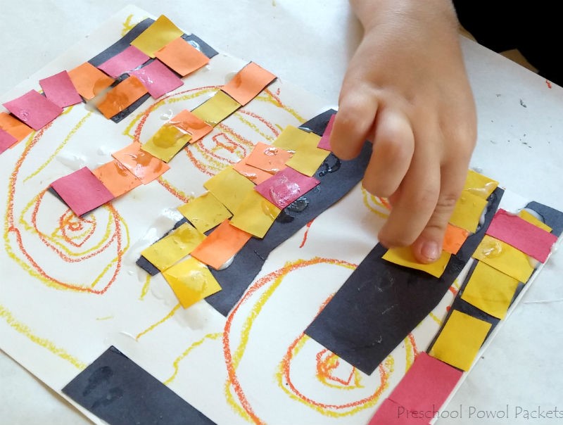 Superhero Cityscape Art Project with Van Gogh | Preschool Powol ...