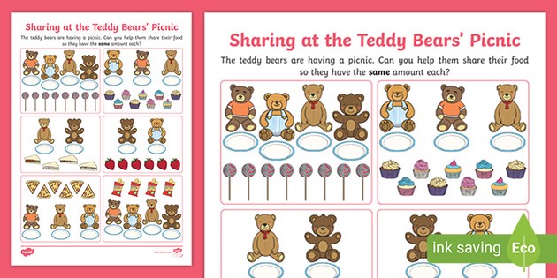 👉 Sharing at the Teddy Bears' Picnic Activity
