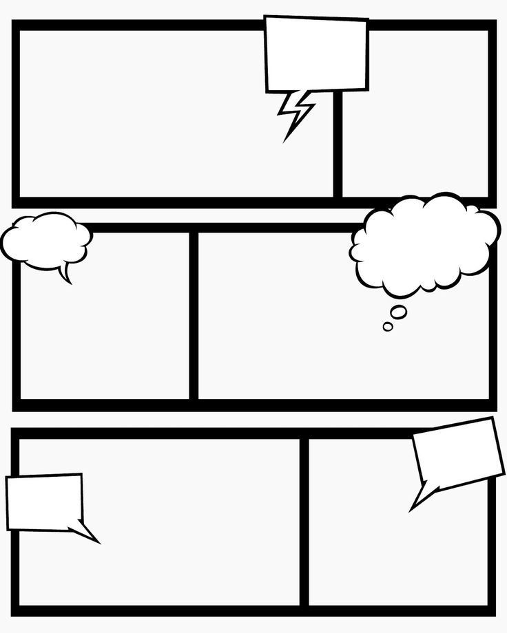 Comic+Strip+Template+for+Kids | Comic book template, Comic strip ...